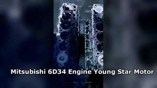 Mitsubishi 6D34 Short Block Assembly Hochpräziser Motor